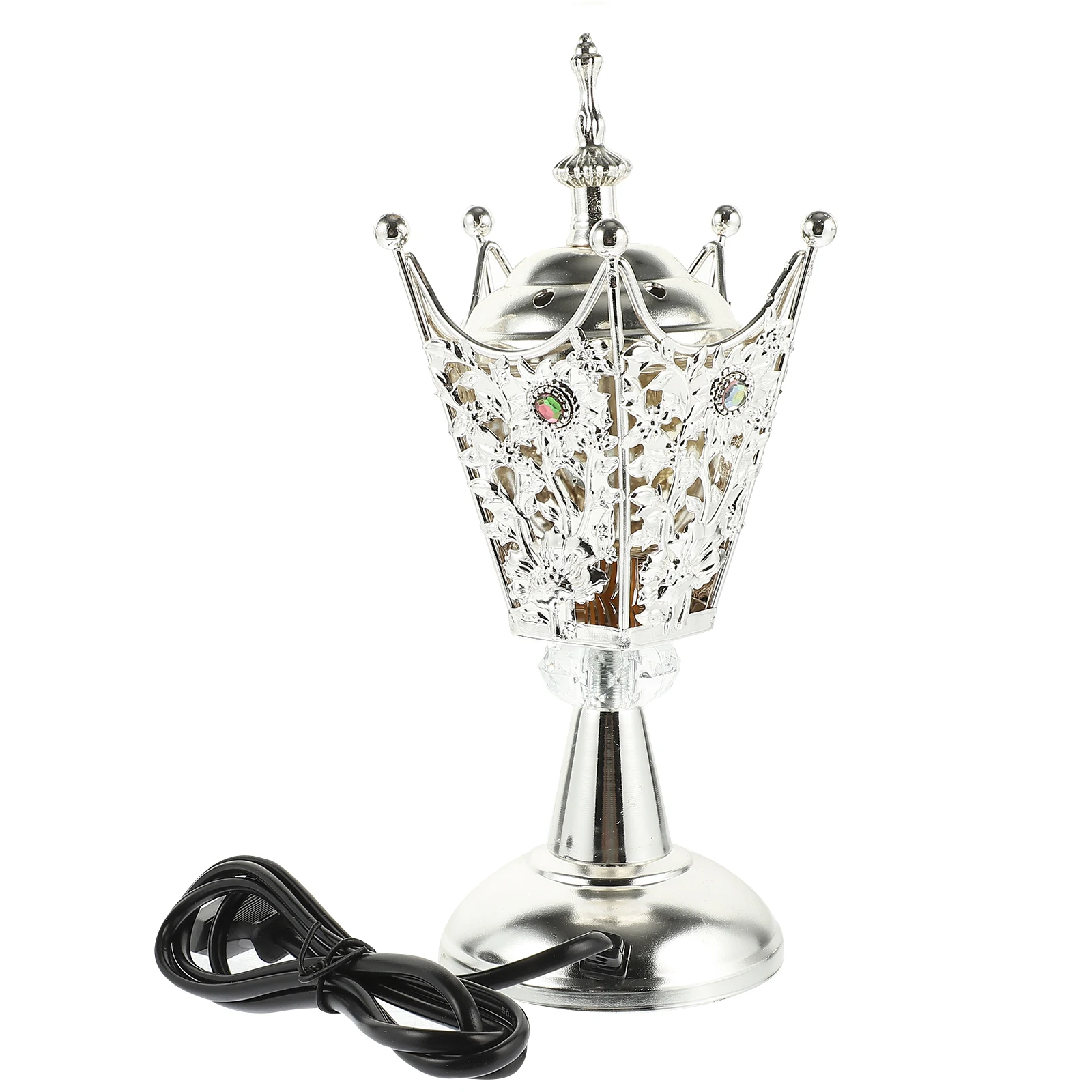 

Electric Incense Burner Aroma Stove Home Decor Bedroom Living Room Office Centerpiece Vintage Iron Censer Holder Plug in