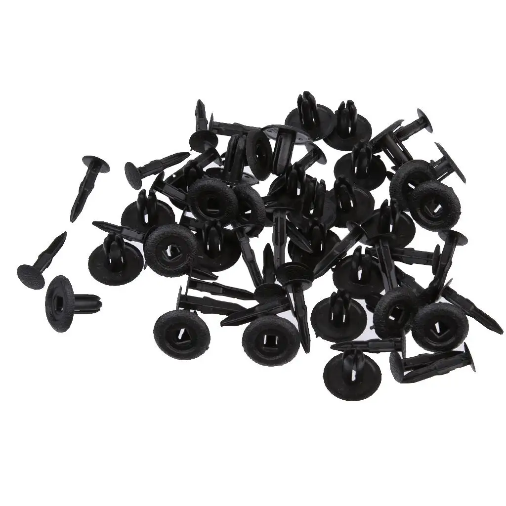 Mazda Splash Shield Retainer Clips Fixadores de plástico preto para Mazda 3 Hatchback 2024 Reparo corporal