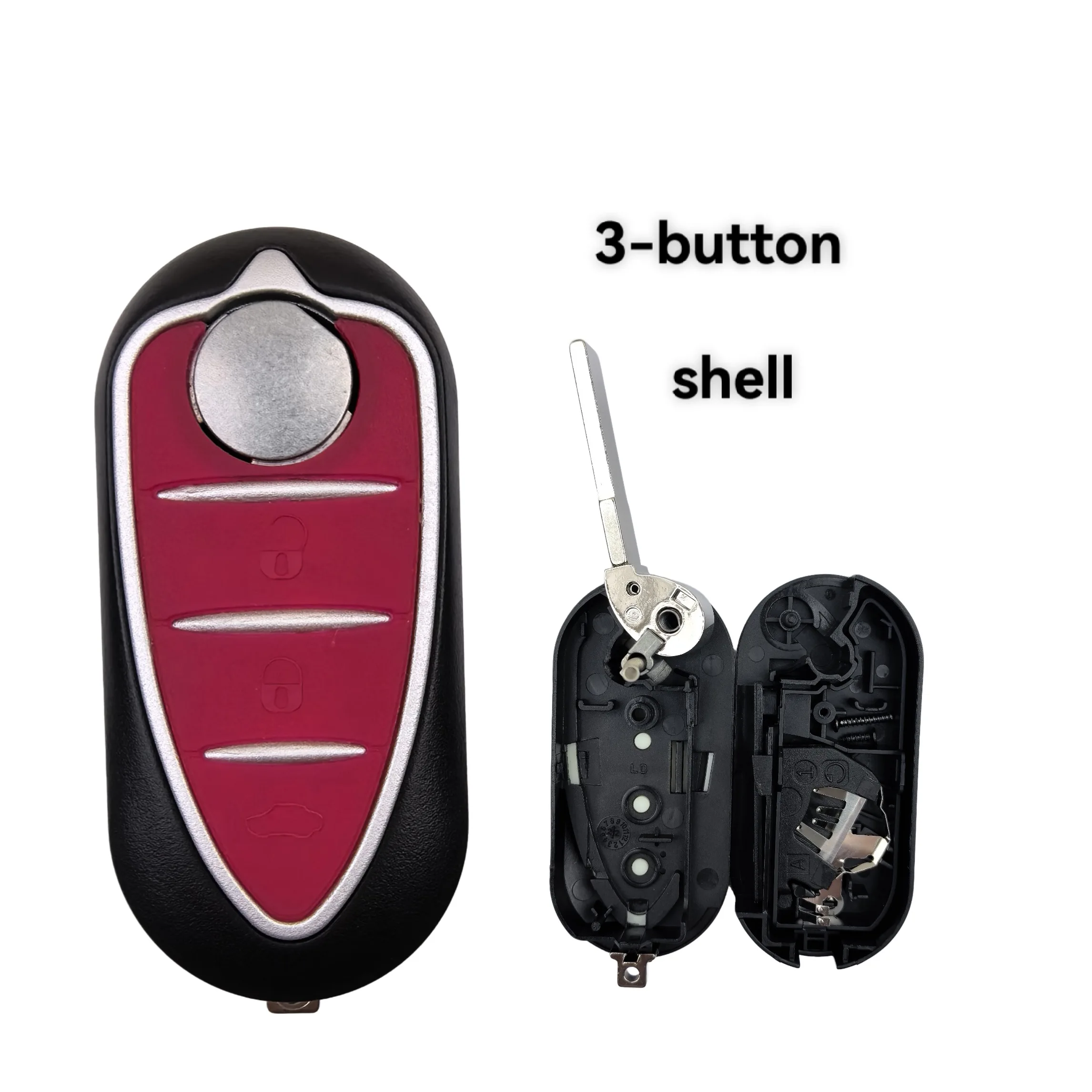 433Mhz ID46 PCF7946 Chip 3 Buttons Car Remote Key For Alfa Romeo Mito Giulietta 159 GTA 2010-2016 Delphi/Marelli Auto Fob/shell - view 6