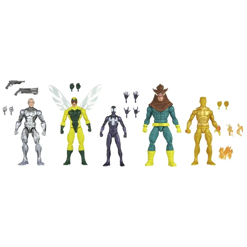 Hasbro Marvel Legends Series Spider-Man 5-piece Set 6In Scale Collectible Action Figures with 14 Accessories Model New in Stock