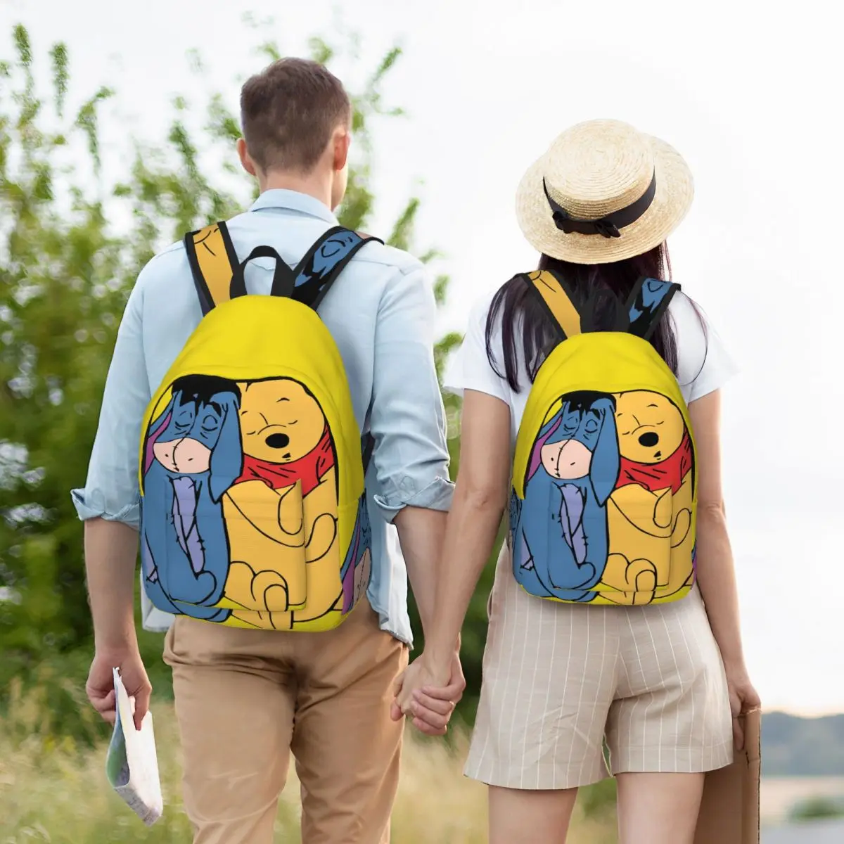 Camping Eeyore Sleep Zipper Closure Super Quality Disney Winnie The Pooh Knapsack Teenager Handbag Gift