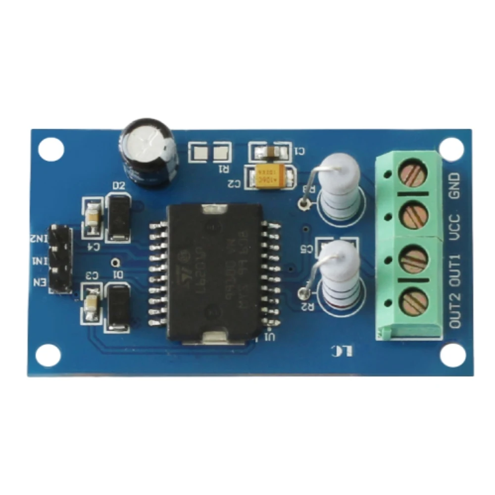 

L6201 DC Motor Drive Module MCU 4A 20W Max for 7.2-30V DC Motor Control Board Forward and Reverse Controller