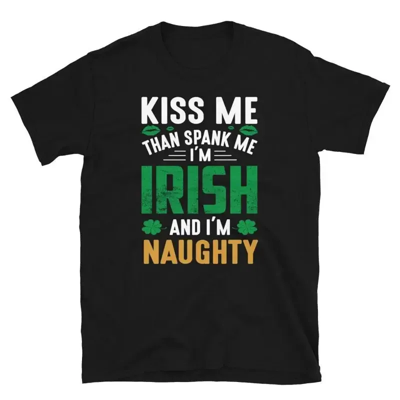Spank Me Irish & Naughty Funny Irish T-Shirt