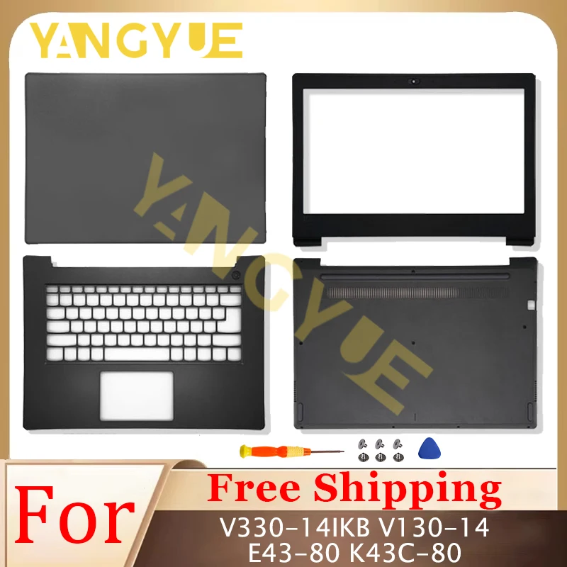 

New Laptop Case For V330-14IKB V130-14 E43-80 K43C-80 LCD Back Cover/Front Bezel/Palmrest/Bottom Case Top Upper Housing