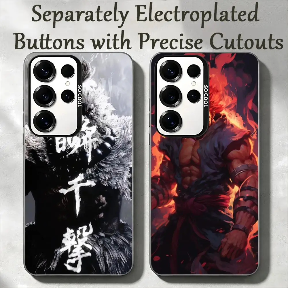 Hot Game SF6 Akuma Phone Case IMD Colorful Silver Suitable case For SamsungS25 S24 S23 S22 S21 S26 Plus Ultra Fold A