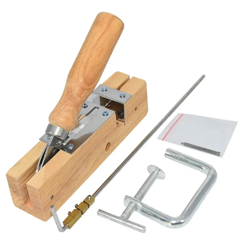 Durable Beehive Frame Eyelet Puncher Wooden Hole Punch Making Tool Practical Beekeeping Nest Frame Punch Equipment for Beekeeper