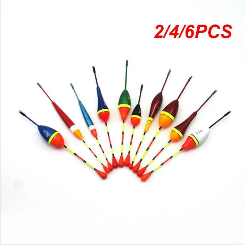 2/4/6PCS Fishing Stick Floats High Buoyancy Fluctuate 3 Colors Foam Fish Accessories Flotador Durable Fishing Line Accessories