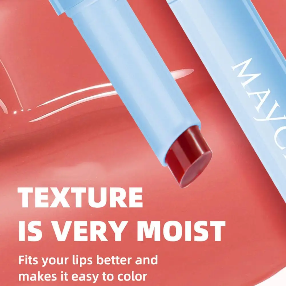 6 colori gelatina rossetto penna-impressa lucidalabbra solido lucidalabbra acqua balsamo per labbra cosmetici colorazione facile duraturo Dewy Moisturi O3V4