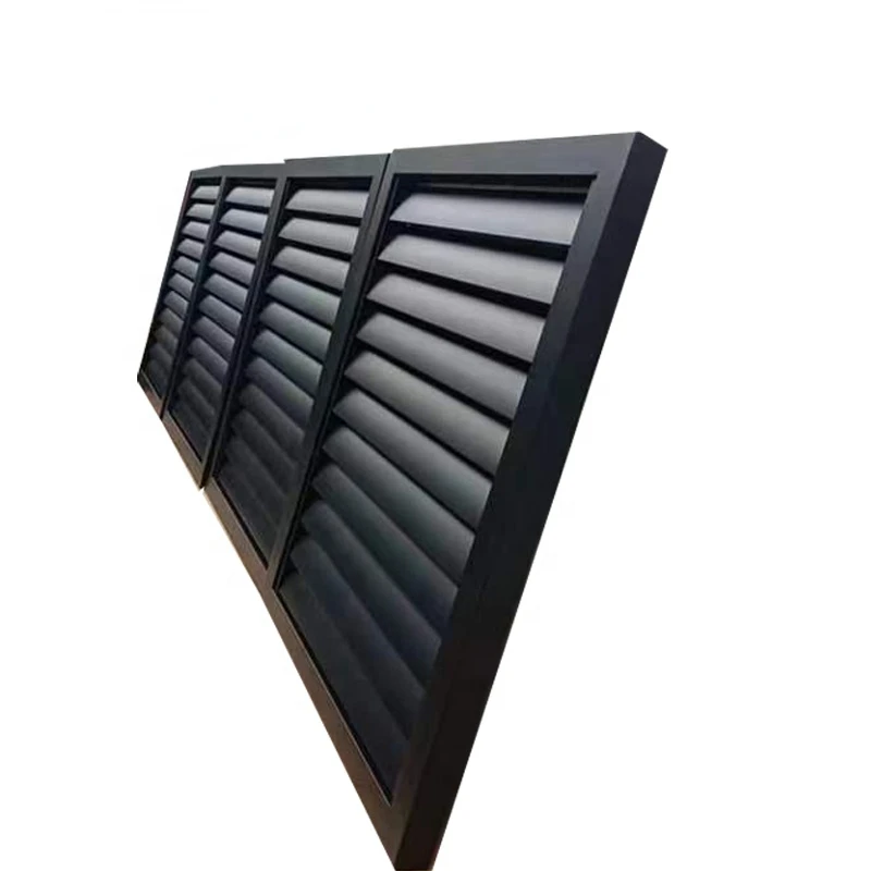 powder coating privacy trackless aluminum slat  bi-folding speed gate