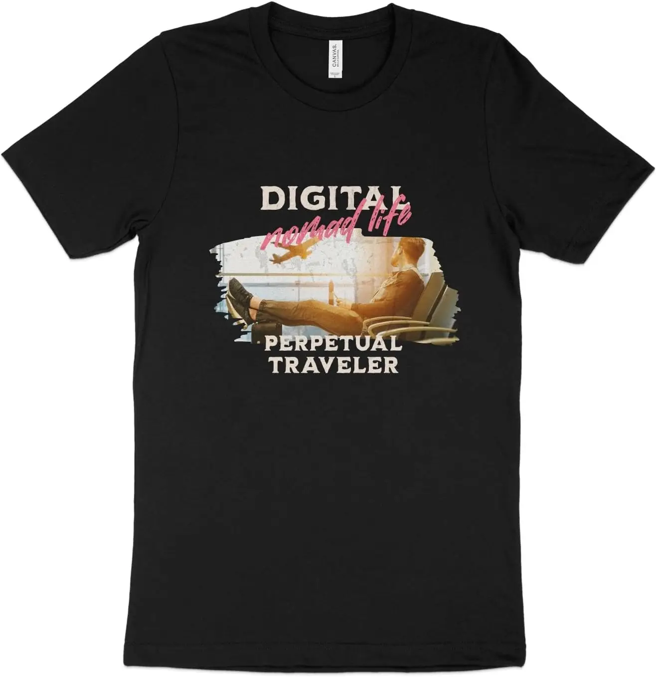 T-shirt Digital Nomad Life, chemise de voyageur perpétuel