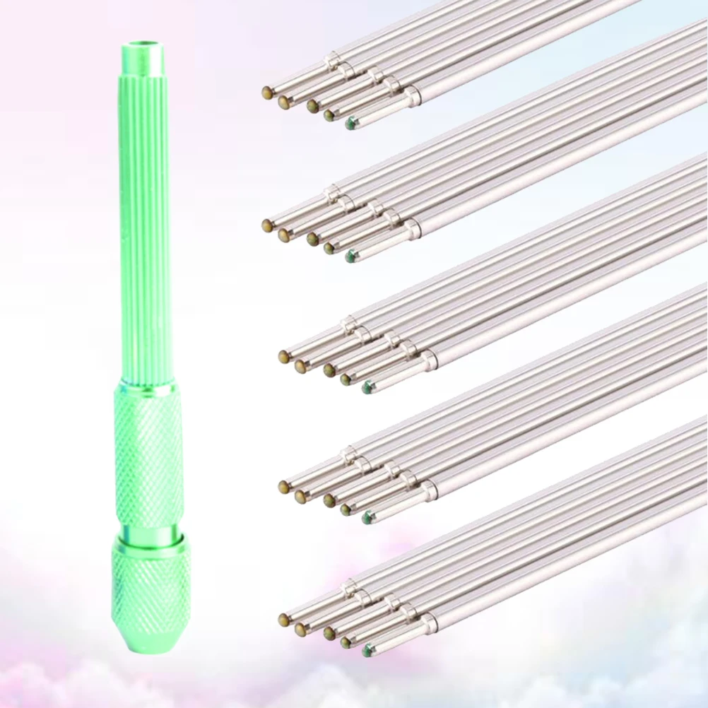 

20pcs Tattoo Skin Pen Doodler Cores Supplies Marker For Piercing Drawing Accurate Lines Green Holder
