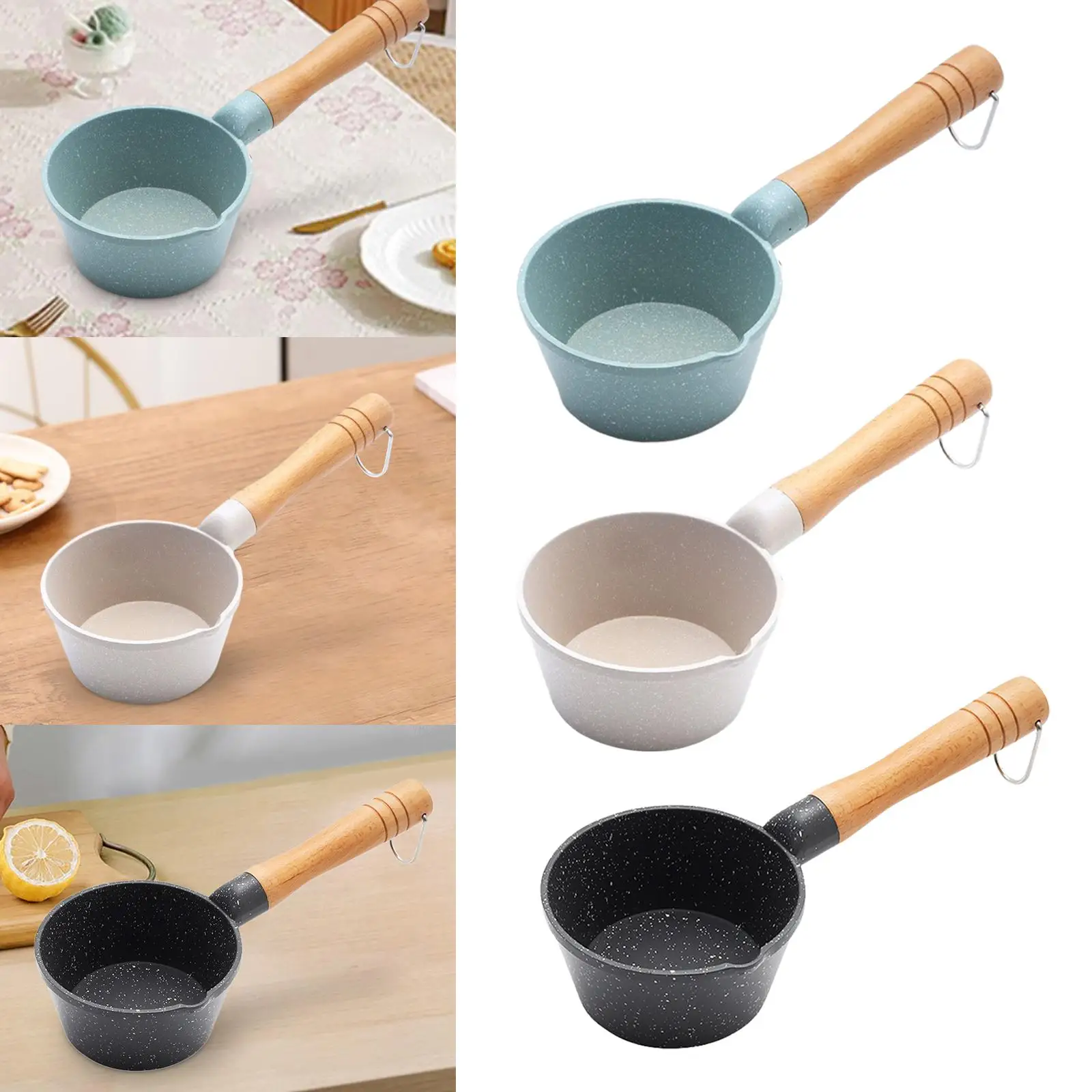 Kitchen Small Milk Saucepan 10cm Multifunctional Non-Stick Saucepan for Cooking
