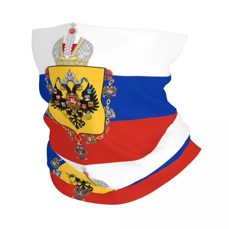 Vlag Van Het Russische Rijk Bandana Nek Cover Bivakmutsen Masker Sjaal Multi-Use Fietsen Buitensport Unisex Volwassen Wasbaar