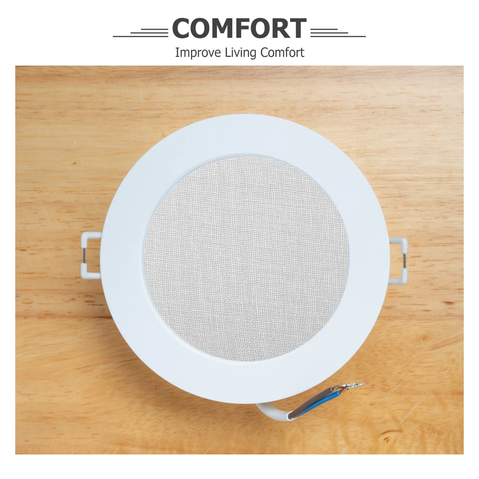 5Pcs Round Lampshade Diffuser 6.3 Inch Silver Fabric Light Softener Cover for Recessed Ceiling Spotlight Fixture Replacement -