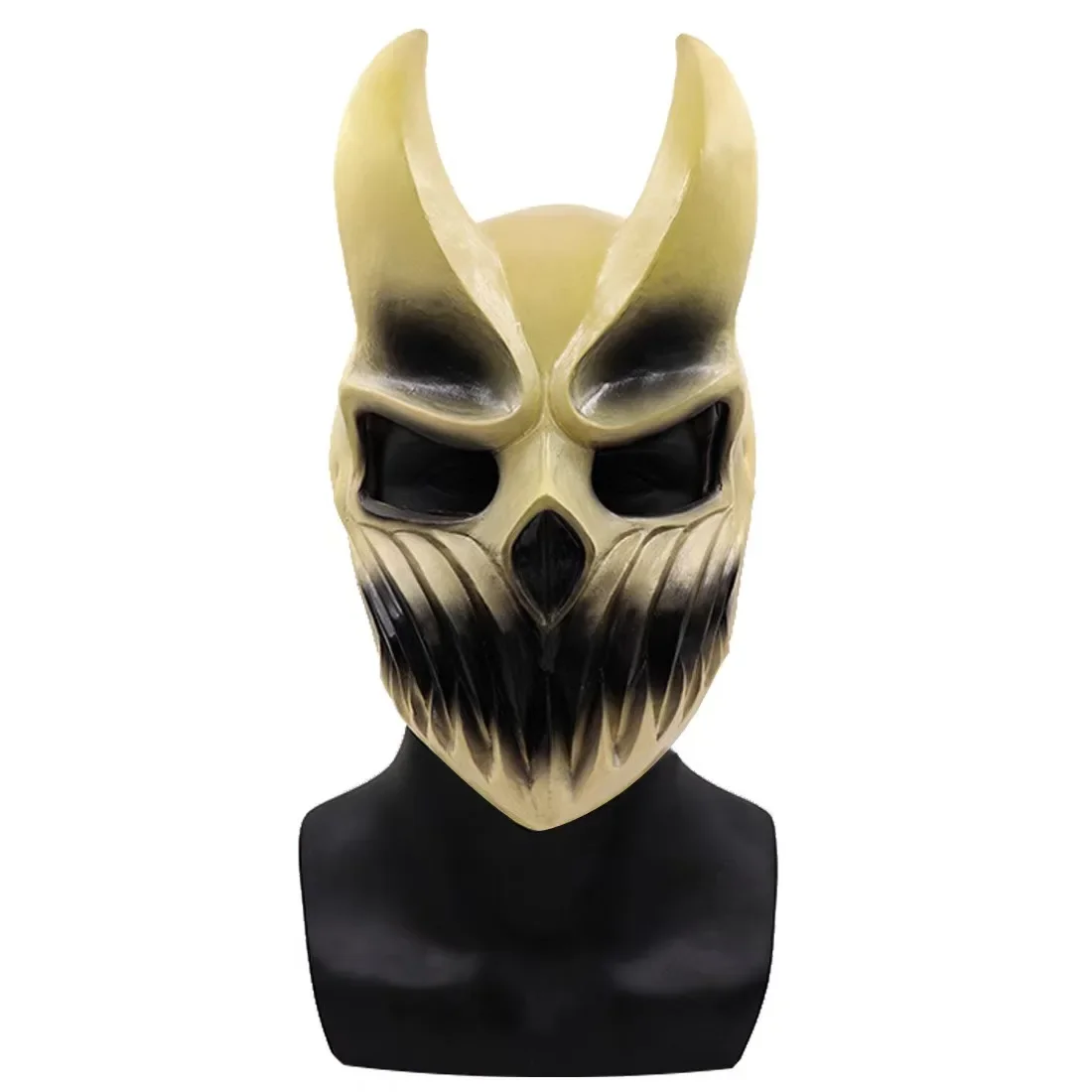 Máscara de abate de Halloween para prevalecer Deathmetal Kid of Kness Demolisher Shikolai máscaras de demonio Brutal Deathcore Cosplay Prop