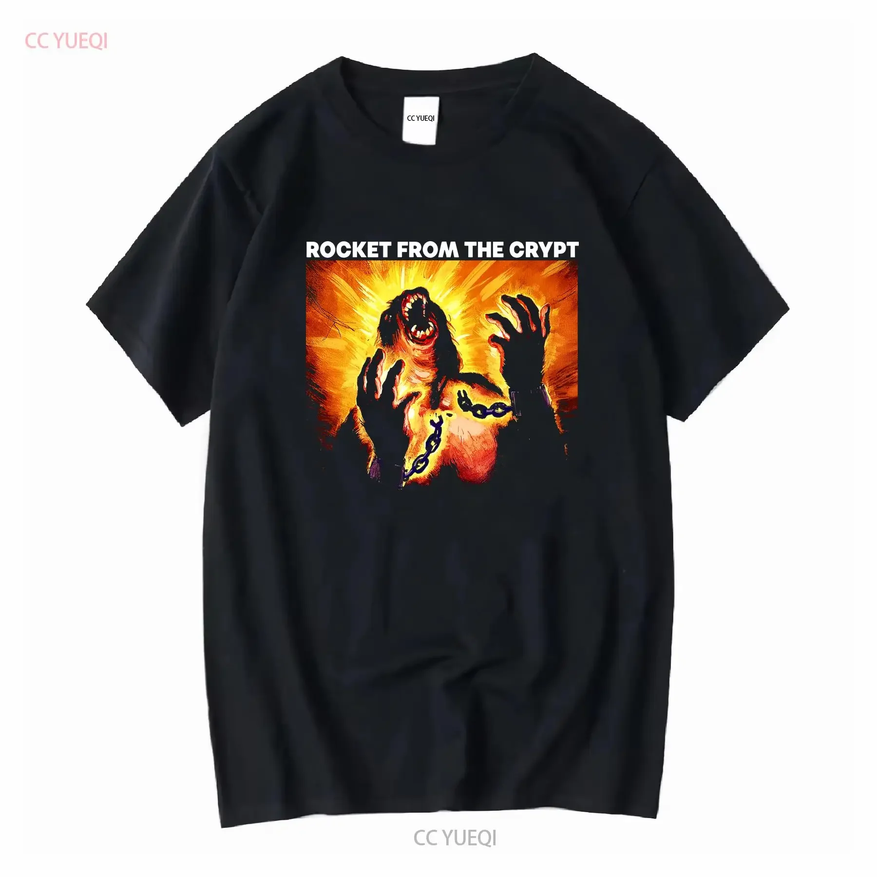 Rocket From The Crypt T Shirt long or short sleeves vintage Washed Top For Everyday Wear Slightly designer clothes Versatile