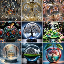 Landscape In Glass Paint By Numbers 20x30 Craft Kit For Adults Bedroom Decoration Personalized Gift Ideas Free Shipping 2023 NEW