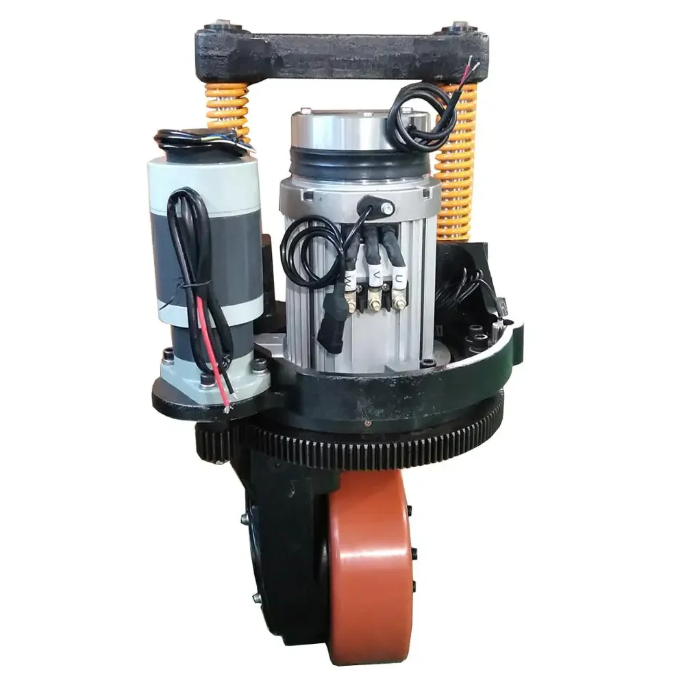 AC Brush Logistics Equipment Engine Drive Wheel With Steer Motor