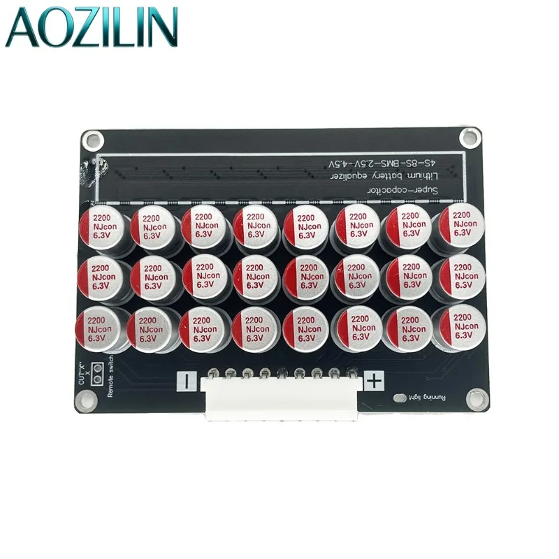 AOZILIN 4S-8S Lithium Battery Active Equalizer 5A Capacitor Energy Transfer Balance Board For Li-ion LiFePO4 Battery