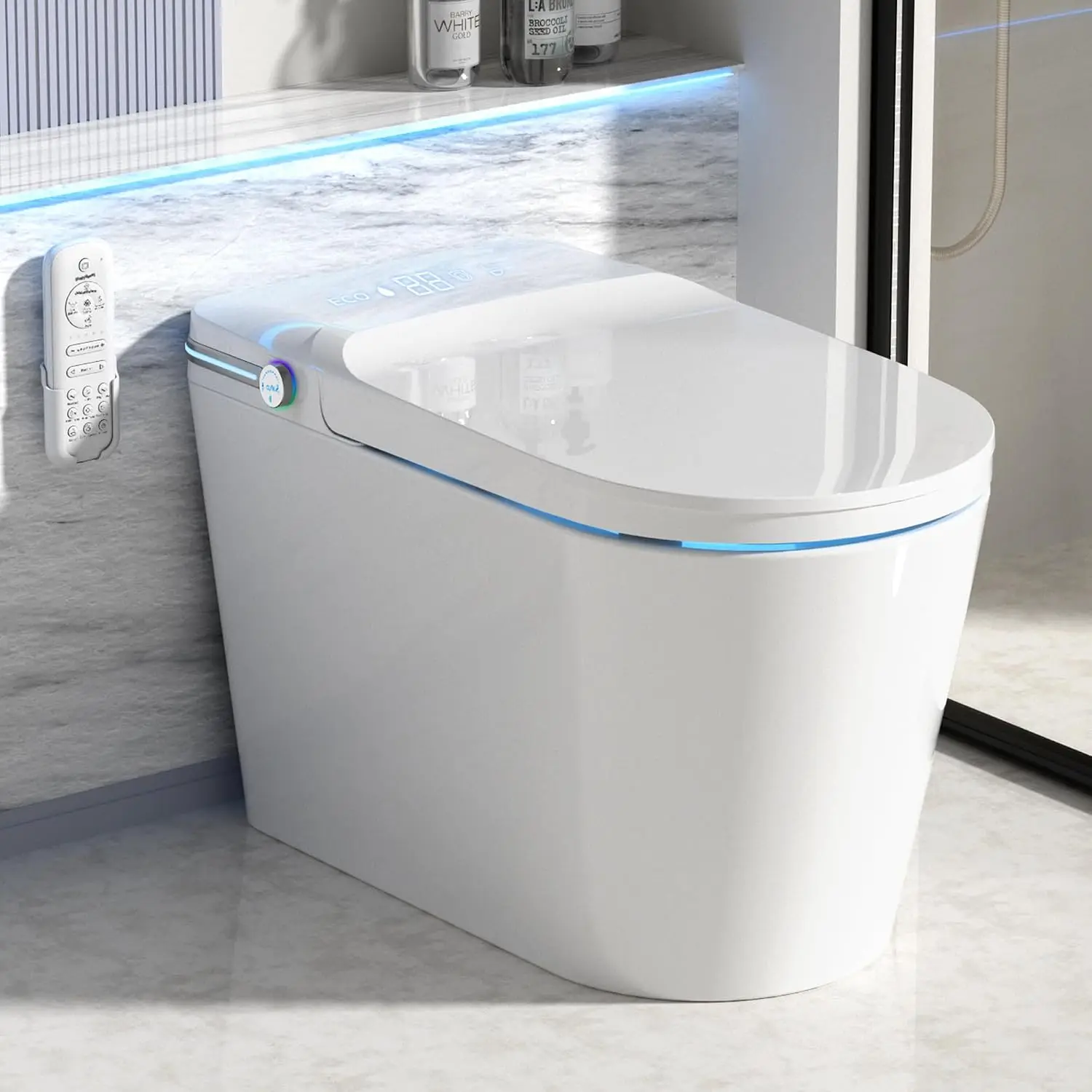 Smart Toilet with Bidet Built In with Warm Water Sprayer and Dryer, Customized