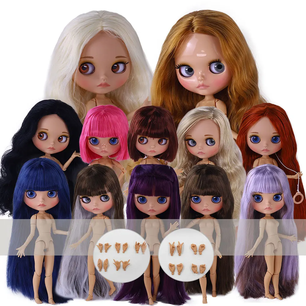 ICY DBS Blyth Doll Tan Skin Carved Lips Azone M JOINT Body 1/6 BJD Ob24 Anime Figure Jecci Five