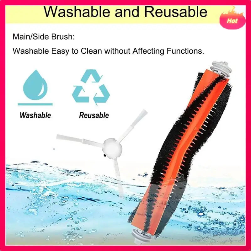 AD-Voor Xiaomi X10 Plus + Robot Stofzuiger Belangrijkste Zijborstel Hepa Filter Mop Pads Stofzakken Accessoires Kits