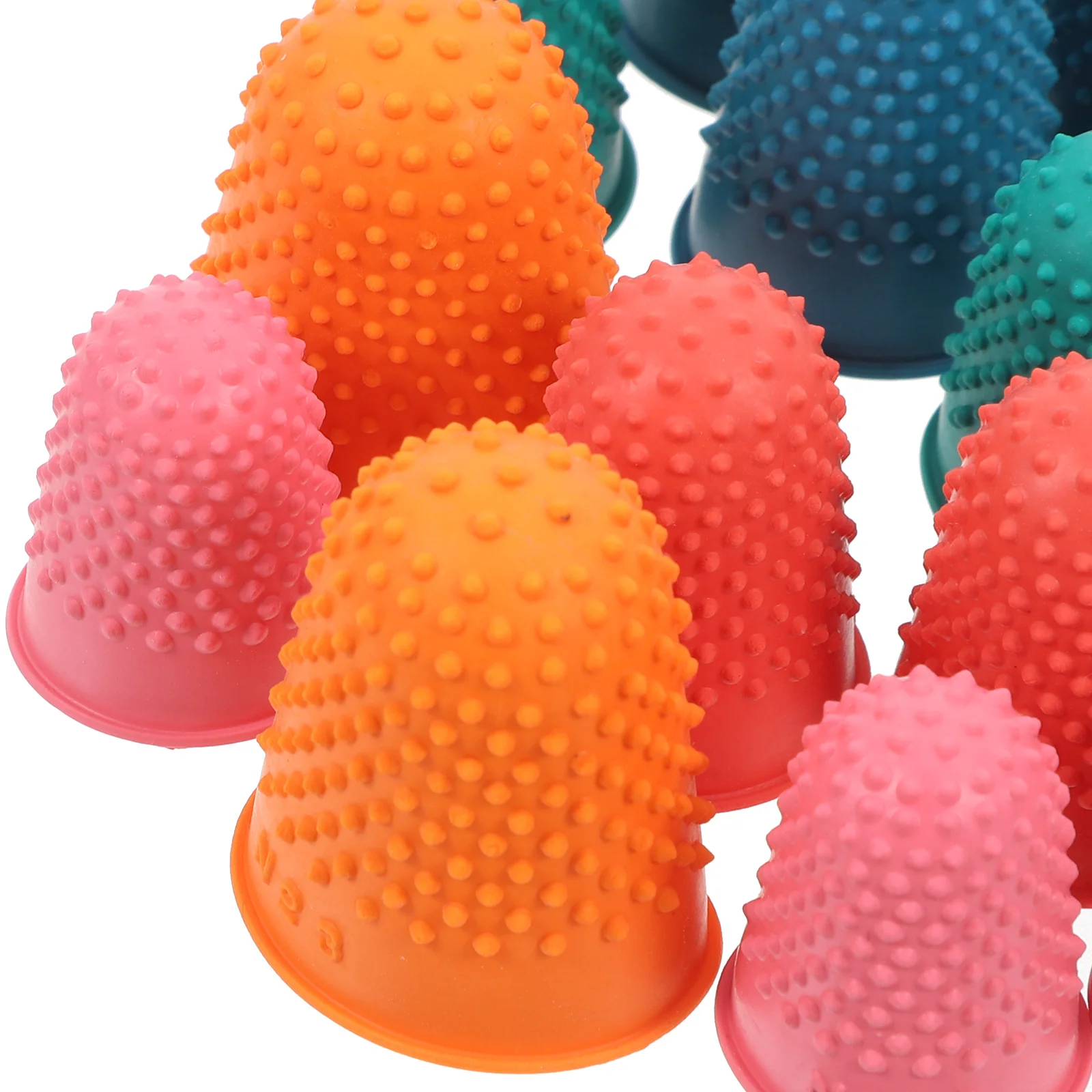 15 Pcs Rubber Finger Protection Fingerstalls for Office Use Cots Protector Money Counting Tips Medium Sleeves