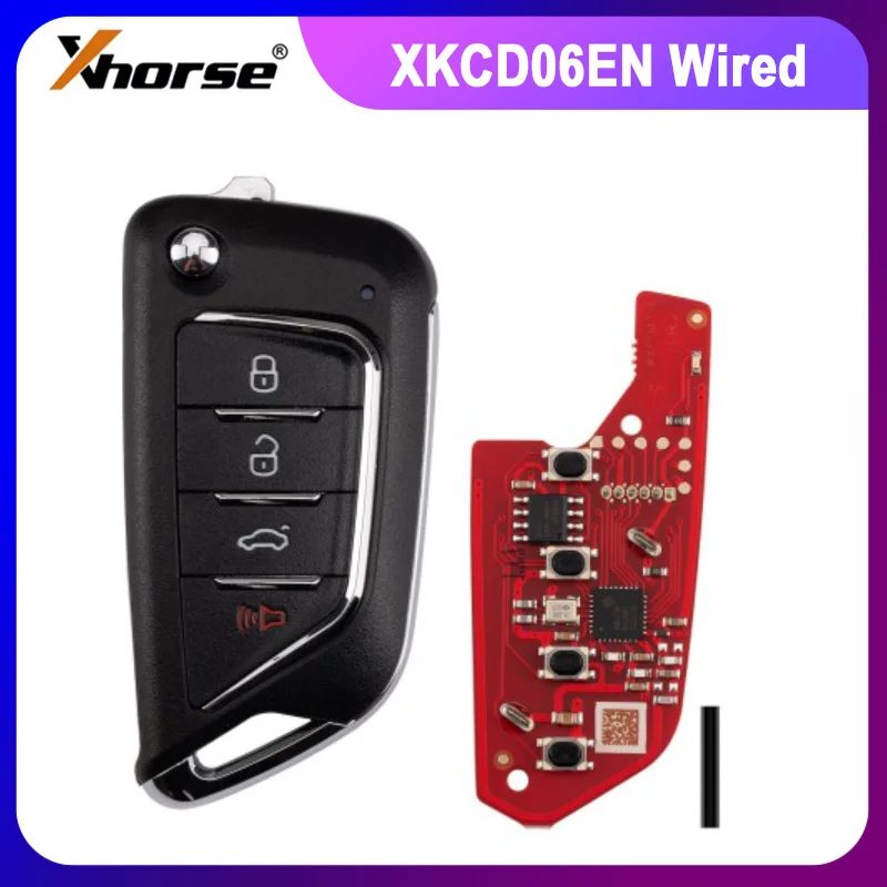 Xhorse XKCD06EN 2nd Generation Wire Remote Key for Cadillac Style 4 Buttons Global Version