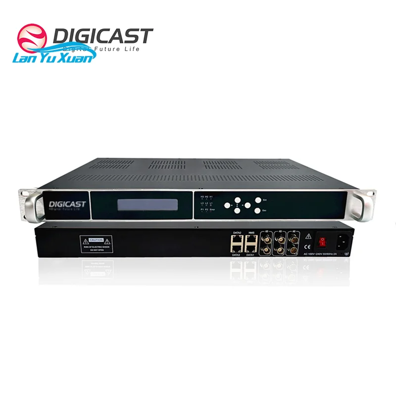 Digicast  Professional Multi-Channel IP/HTTP/SRT/HLS ASI Multiplexer Converter Gateway Metal Live Broadcast