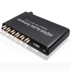 4K 3D 5.1 Channel 5.1CH Audio Extractor Decoder AC3/DTS Sound RCA HDMI Video Converter for PS4 Xbox DVD Laptop PC To TV Monitor
