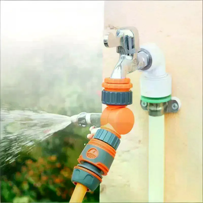 Hose Connector Faucet Adapter For 1/2 Inch Hose Reel Cart Plastic Click-lock Quick ConnectionFor Watering Irrigation Gard Garden