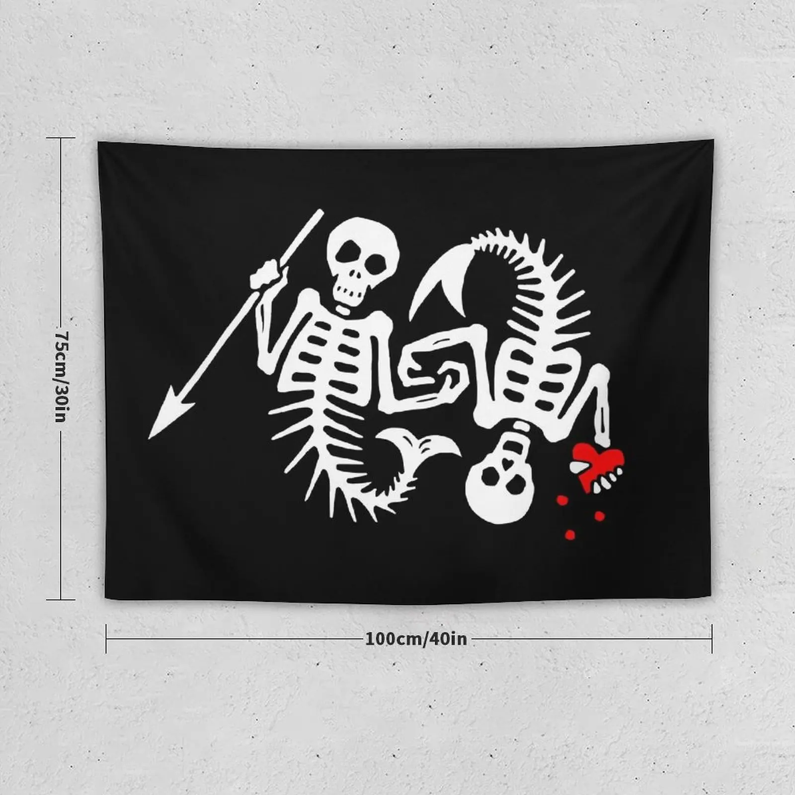 Our Flag Means Death [OFMD] s2 Skeleton Mermaids Logo Tapestry Home Decorations For Bedroom Cute Room Decor Tapestry