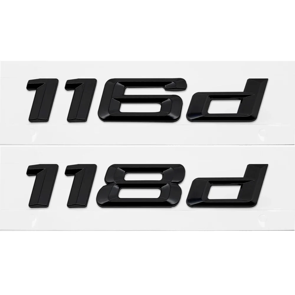 For BMW F52 F40 F20 F21 E81 E82 E87 E88 DIY Sticker Rear Trunk Badge Plastic Decal 1 Series 116d 118d car accessories