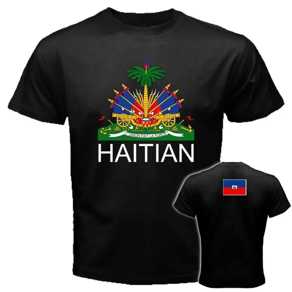 Hot Sale Summer Haitian Haiti Coat Of Arms Port-Au-Prince Creole National Flag Tees T-Shirt Hm9 Tee Shirt