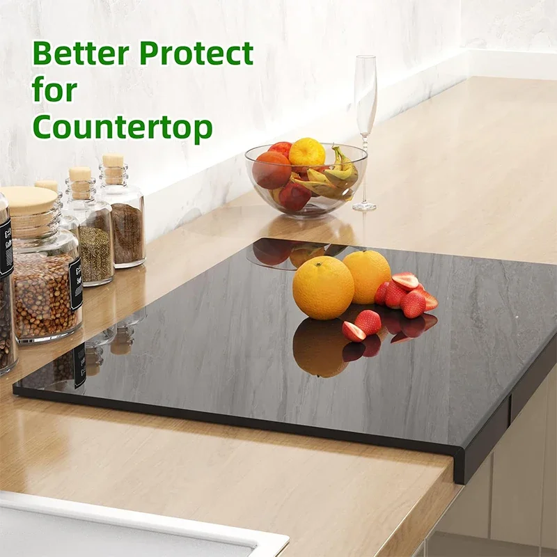 

1pc Durable Non-Slip Acrylic Cutting Board -Food Contact Safe, Easy to Clean, Kitchen Countertop Protector-Ideal for Home
