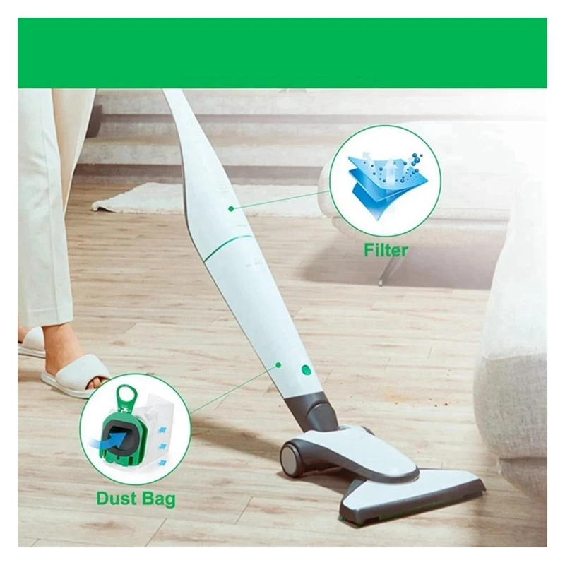 ตัวกรอง FP100 VB100สำหรับ Vorwerk KOBOLD อะไหล่เครื่องดูดฝุ่นป้องกันมอเตอร์ถุงหูรูดตัวกรองการกรองประสิทธิภาพสูง