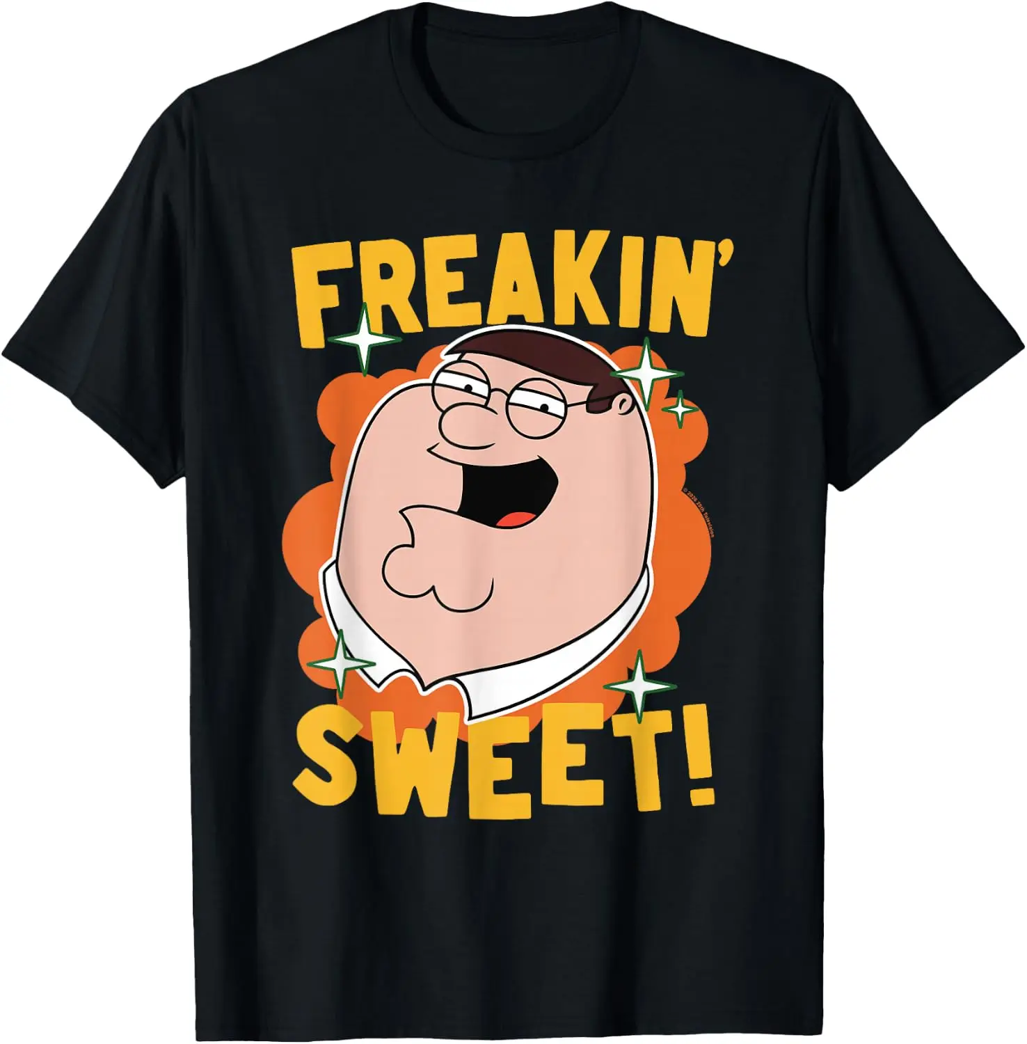 Family Guy Freakin' Sweet Peter Griffin Portrait Cartoon T-Shirt
