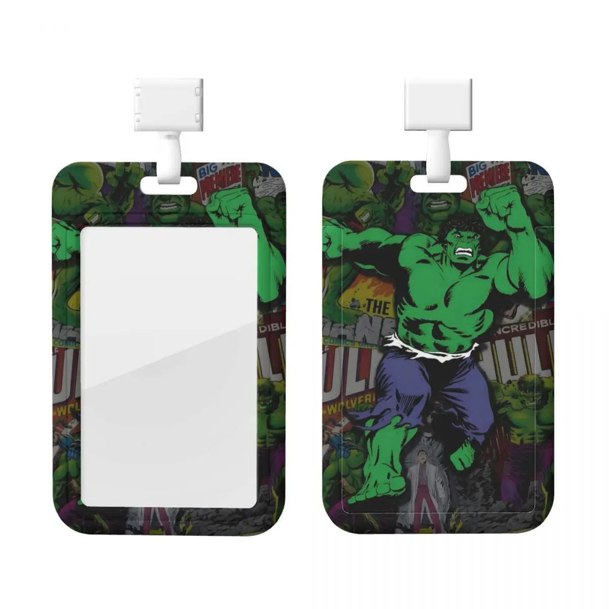 

Custom Hulk Comic Art Credit Card Holders Neck Strap Lanyard ID Badge Card Holder Factories Nurse Card Holder