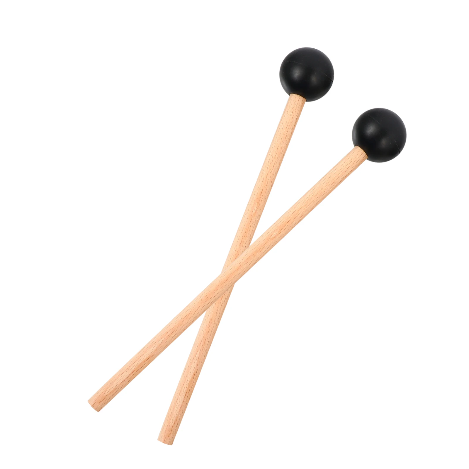 

Marimba Mallets Xylophone Accessories Percussion Sticks Smooth Handle Black Wood Long Lasting Durable Grip Child