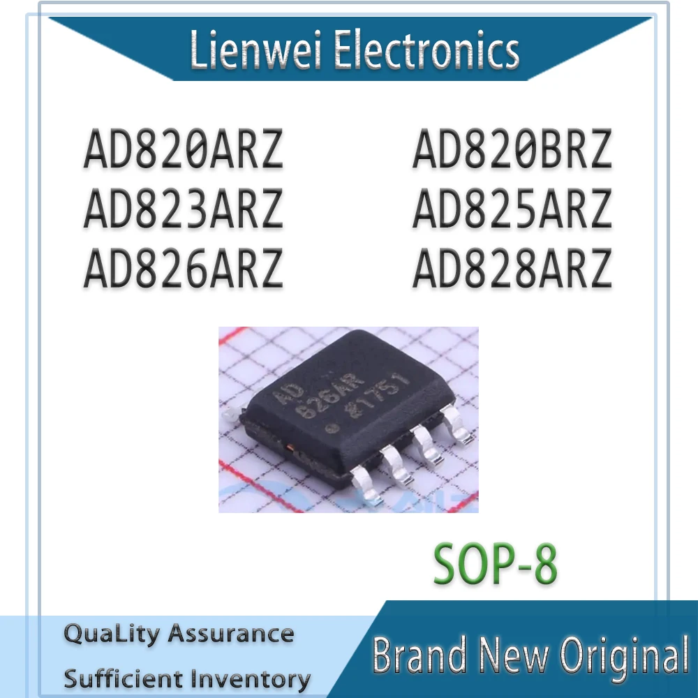 

100% New AD820AR AD820BR AD823AR AD825AR AD826AR AD828AR AD820ARZ AD820BRZ AD823ARZ AD825ARZ AD826ARZ AD828ARZ IC Chipset SOP-8