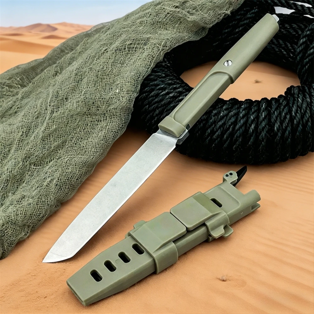 

Нож MAMBA с цельным лезвием – сталь 440C, рукоять из нейлонового стекловолокна – компактный многофункциональный инструмент для кемпинга и охоты