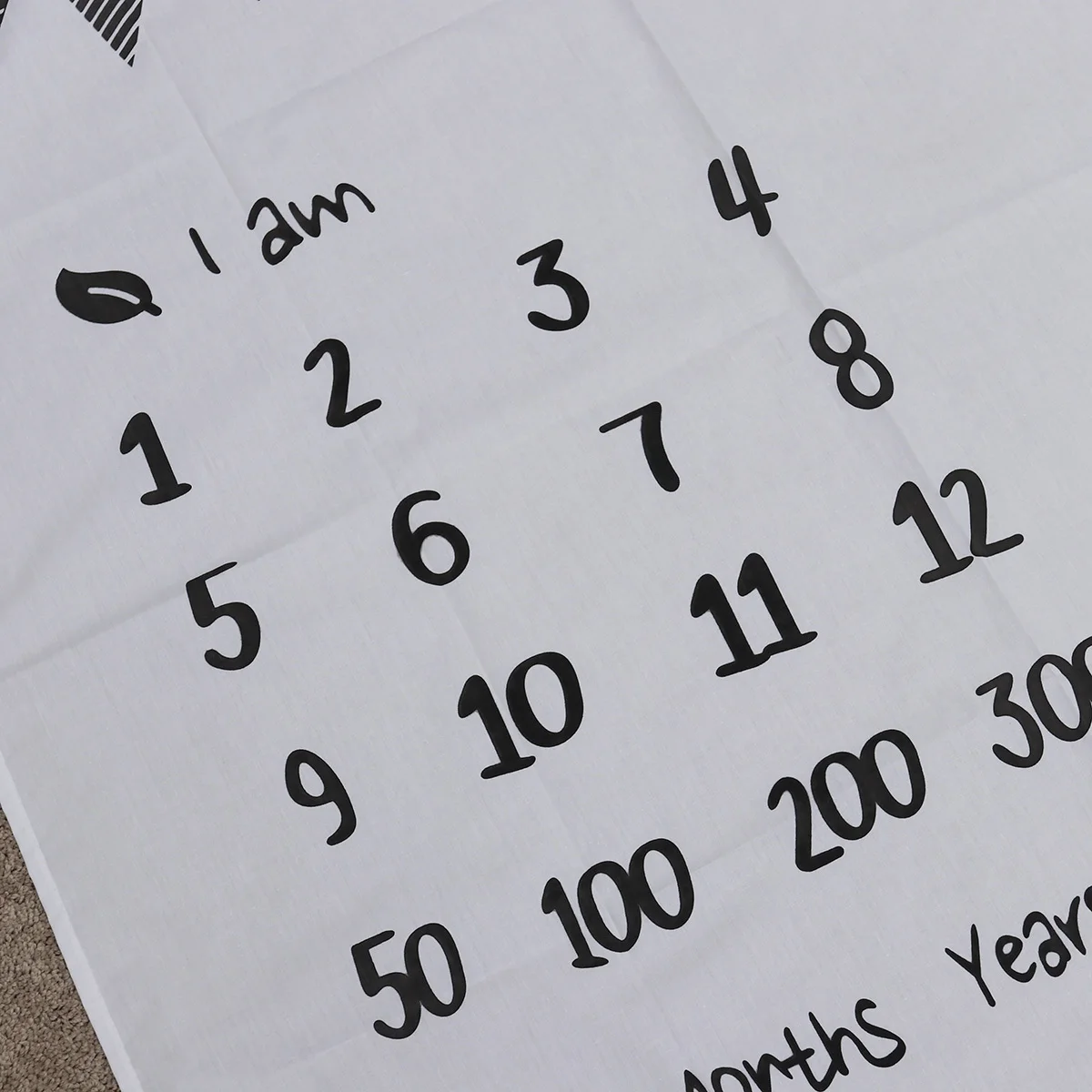 بطانية معلم الطفل الشهرية لحديثي الولادة خلفية للتصوير الفوتوغرافي دعائم استحمام الطفل فتاة صبي مائة يوم