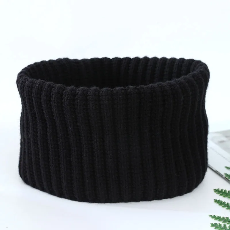 Dickes Design Winterschal Herren Damen Neuer gestrickter Halswärmer Winddichter warmer Strickschal