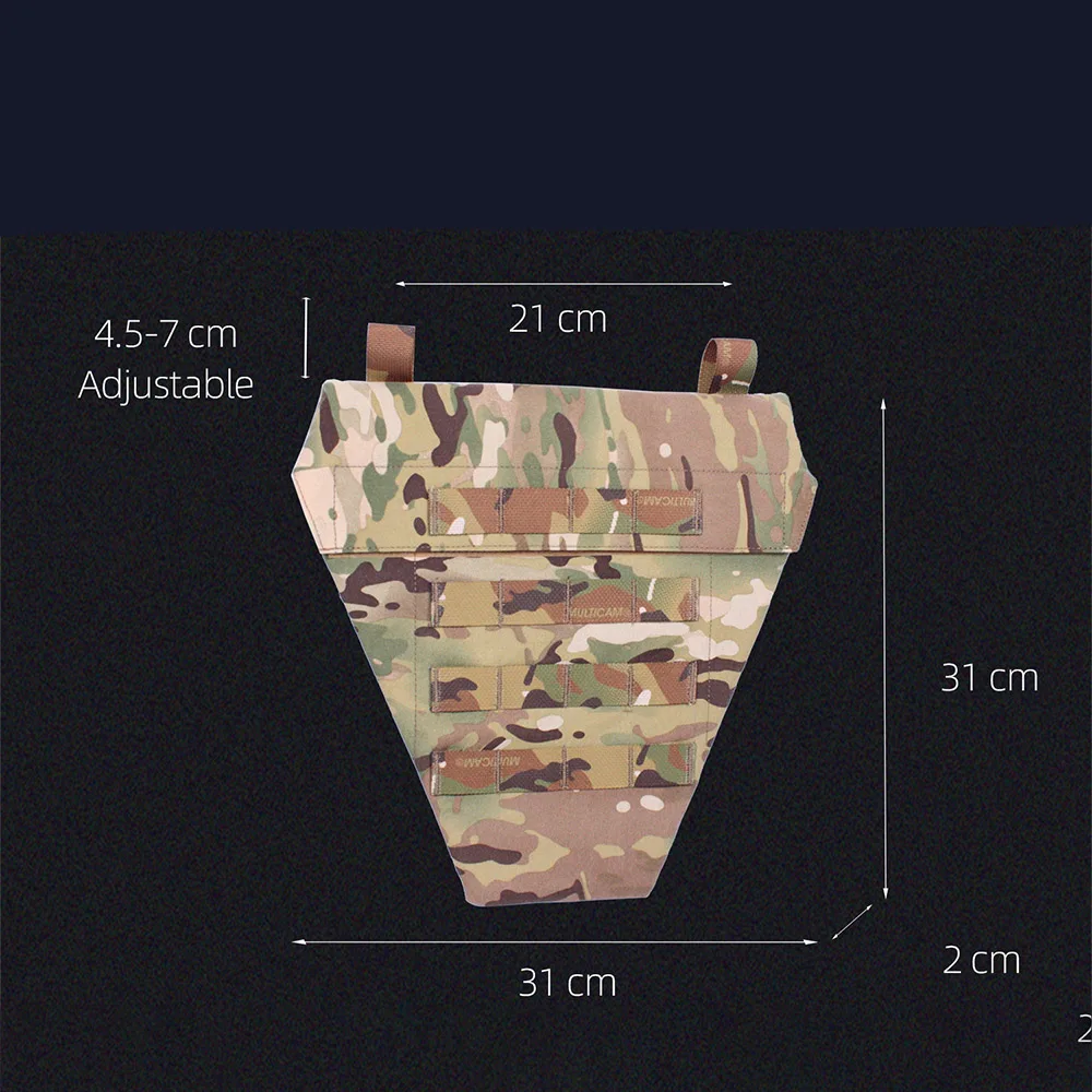 YCTAC Tactical Plate Carrier Groin Protection Pouch Airsoft Camo MOLLE Lower Abdomen Combat Bag For AVS CPC Vest Plate Carrier