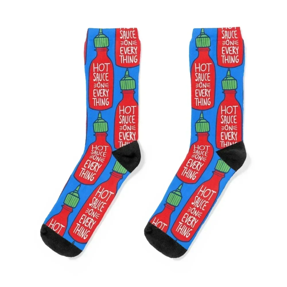 

Hot Sauce on Everything Socks funny gifts winter heated Stockings Men Socks Women's