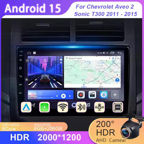 Multimedia Player For Chevrolet Aveo 2 Sonic T300 2011 - 2015 Navigation No 2din DVD Android Car Dvd Auto Radio Stereo Head Unit