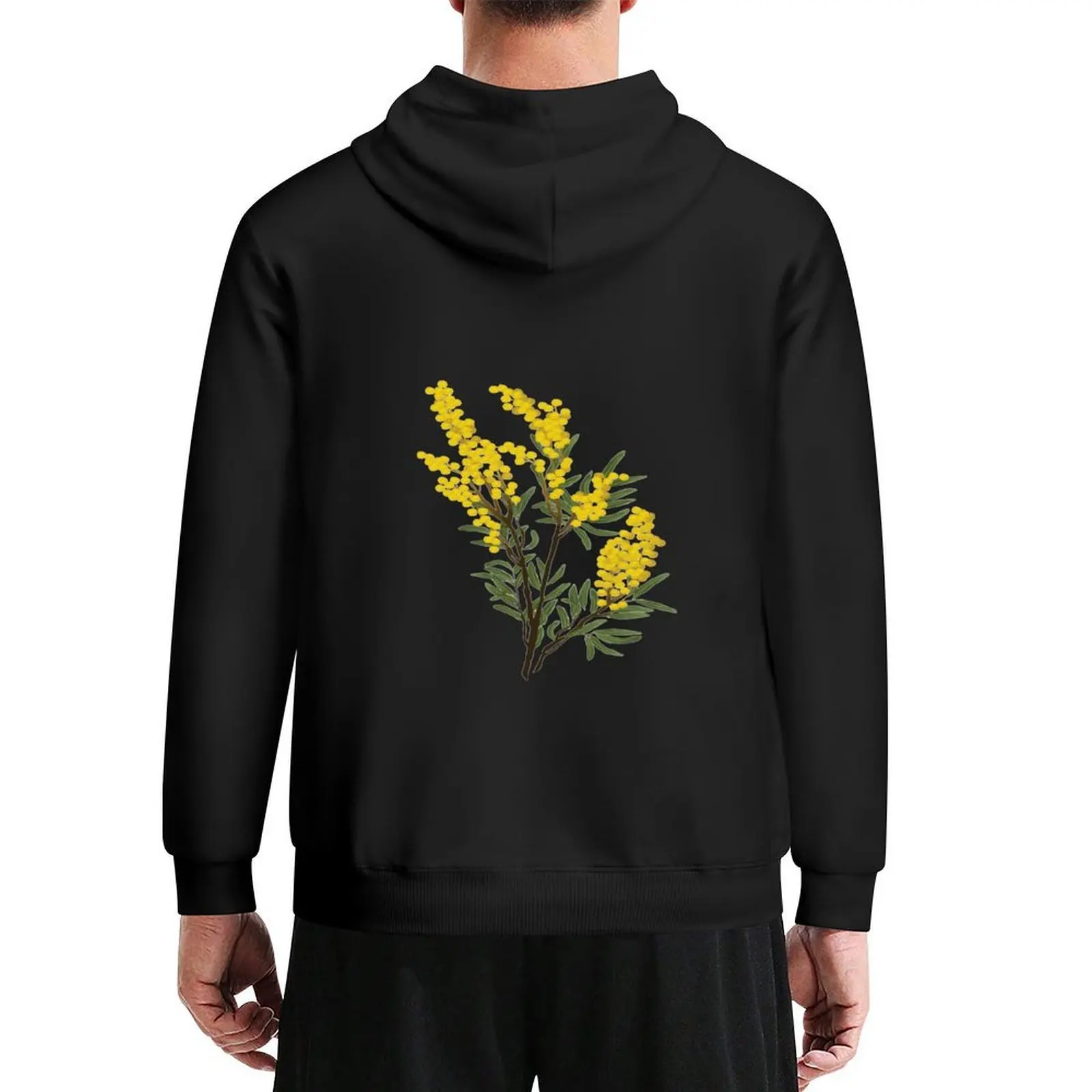 

Golden wattle native australian flower Hoodie fashion men aesthetic clothing male clothes anime clothing hoodies for men