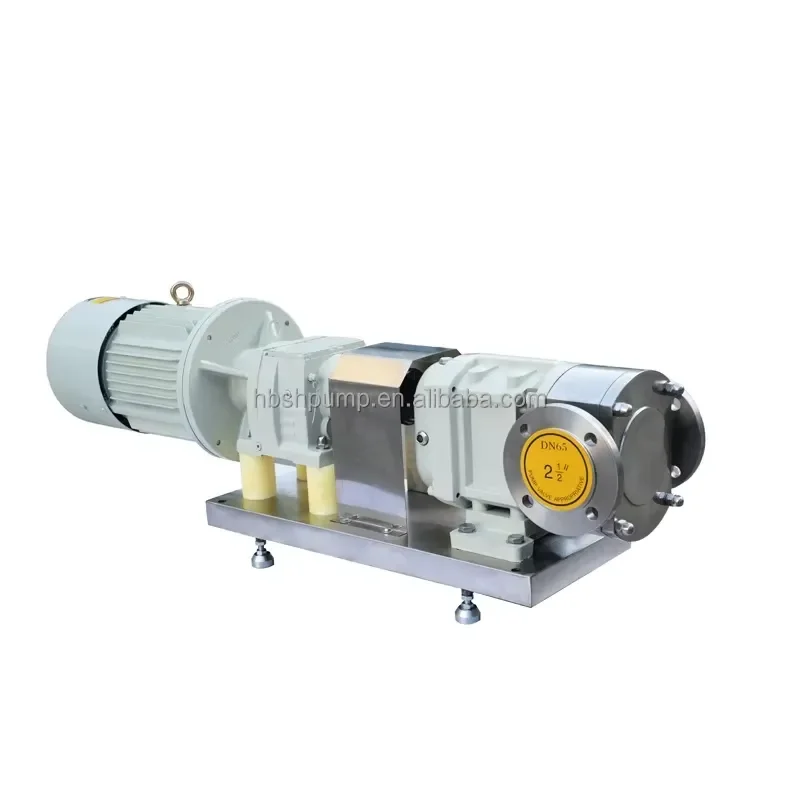Industrial heavy rotary cam pumps for sludge wastewater treatment and wastewater treatment, positive displacement