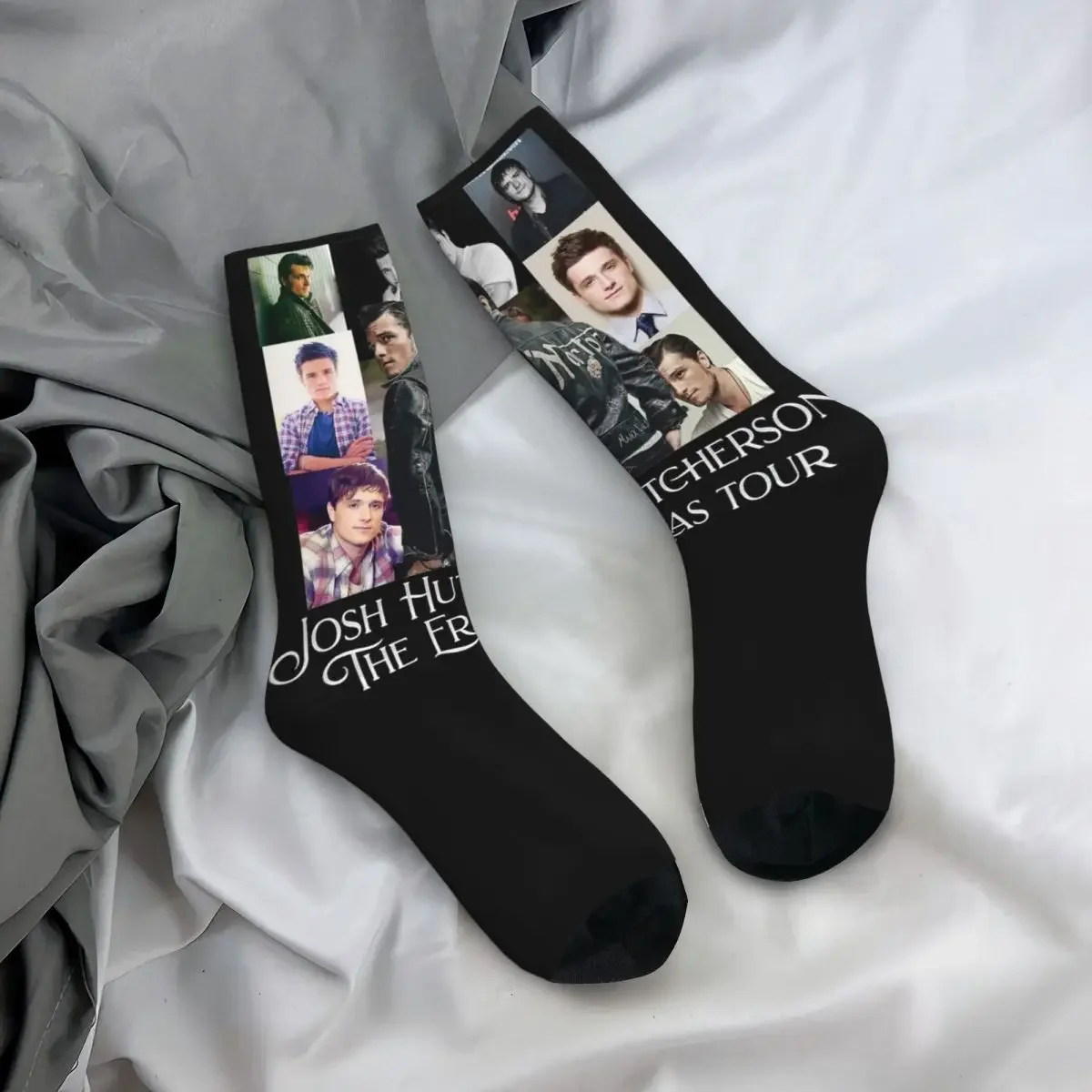 Funny Men Socks Casual Josh Hutcherson The Eras Tour Meme Sock Polyester Graphic Women Stockings Spring Summer Autumn Winter