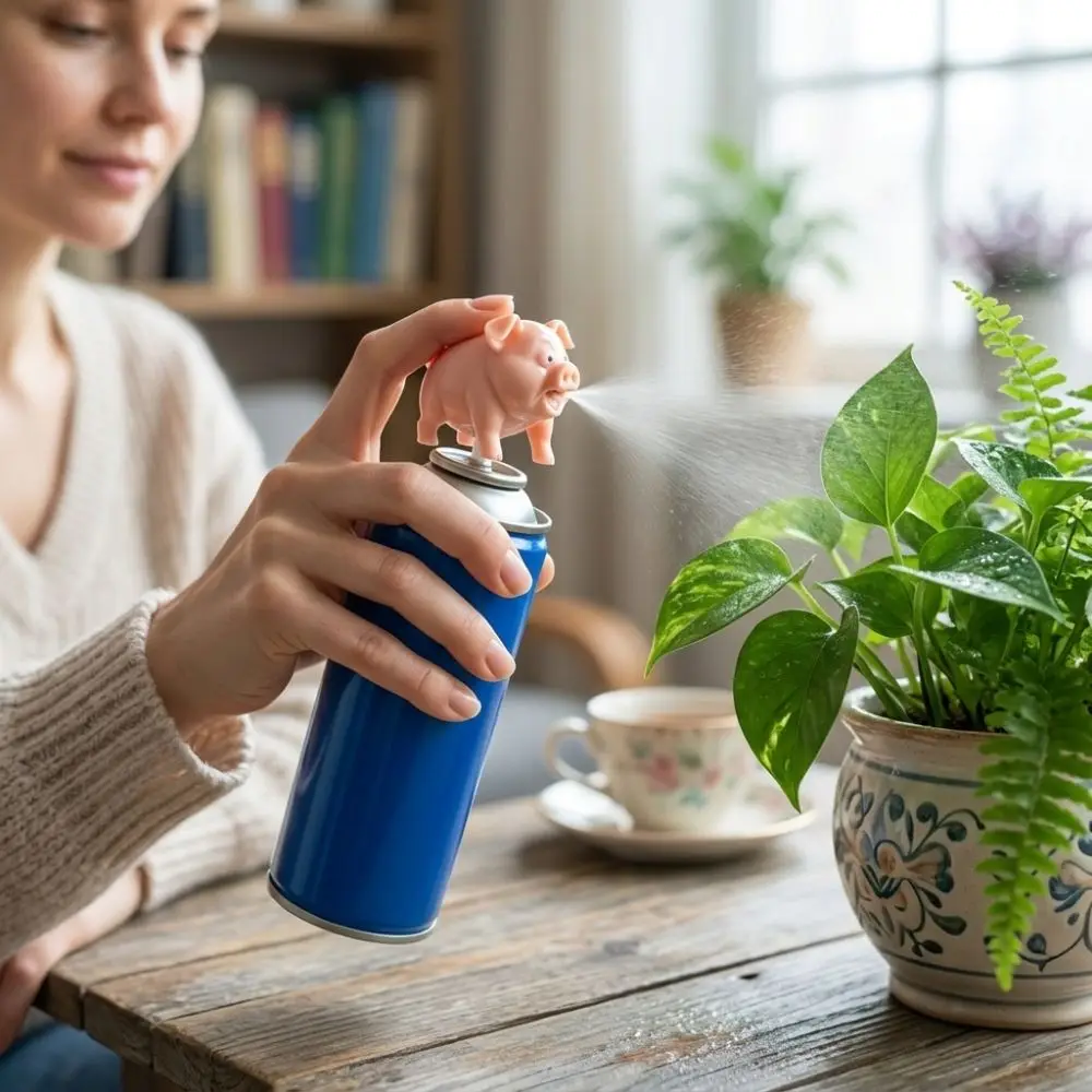 3D Printed Pig Spray Can Nozzle Cartoon Funny Cute Pig Spray Head Prank Universal Interface Decorative Pig Nozzle